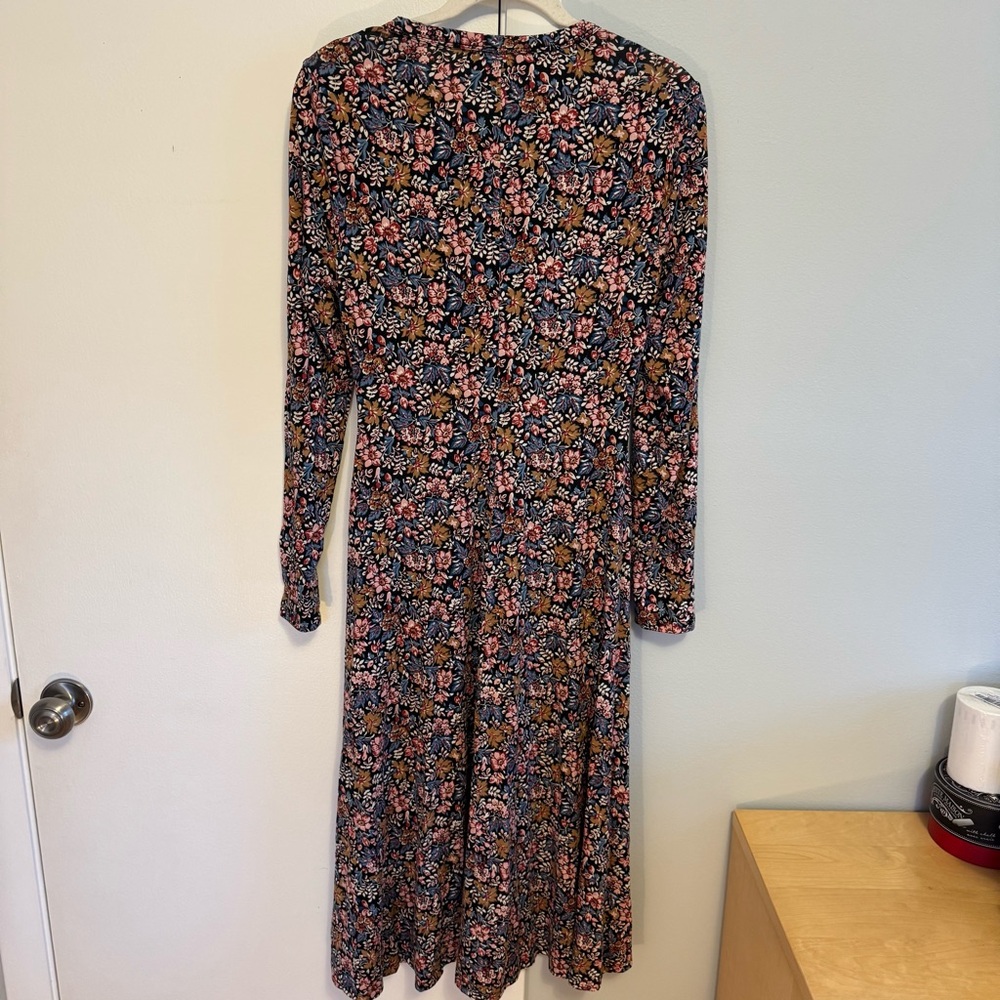 Veronica Beard Multicolor Floral Long Sleeve Dress - Picture 8 of 8